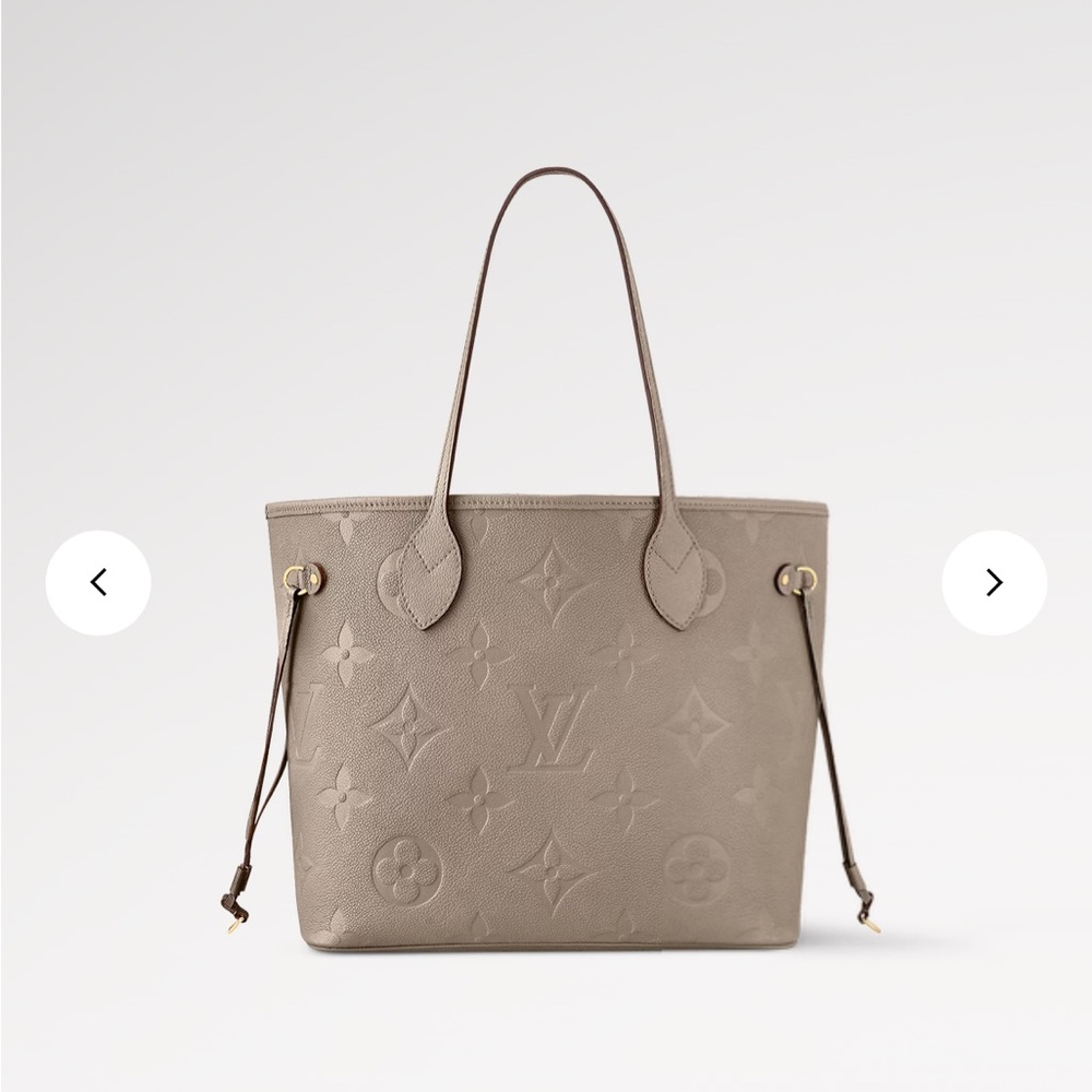 Louis Vuitton neverfull in turtledove